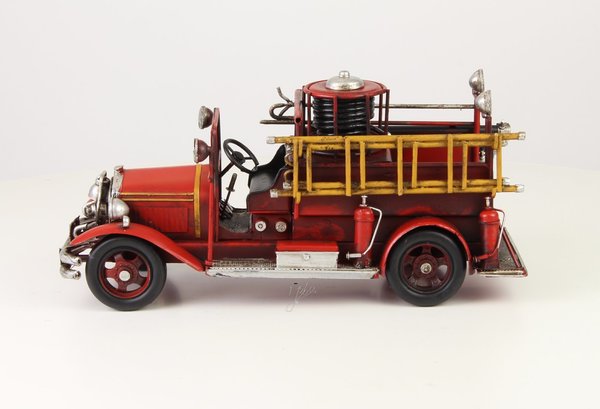 Modellauto Miniatur Feuerwehrauto Zinnmodell