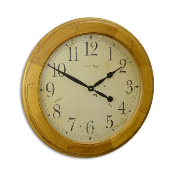 Uhr Hängeuhr Holzrand Durchmesser 51 cm