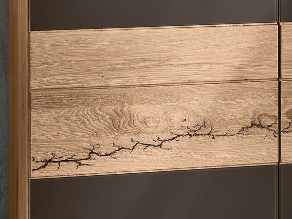 Wimmer Sideboard Signatura aus Massivholz mit Beleuchtung und Besteckeinsatz in der Größe 195x184x42