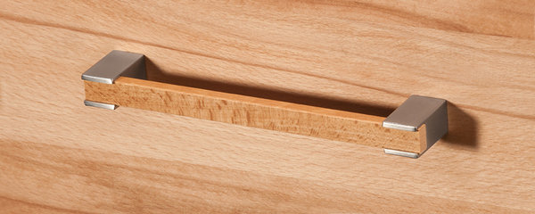 Wimmer Casera Highboard in verschiedenen qualitativen Holzarten wählbar,Holzgriff oder Metallgriff