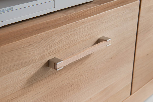 Wimmer Lowboard Casera Wohnen mit 3 Schubladen, 3 Nischen& Kabelmanagement,Größe: 176 x 62,4 x 60 cm