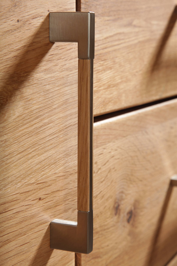 Wimmer Aruna Lowboard mit Kabelmanagement, verschiedene Holzarten, 1 Tür & 1 Klapptür aus Holz