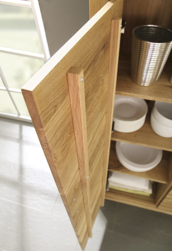 Wimmer Aruna Highboard (bietet viel Stauraum), verschiedene Holzarten, Größe: 72 x 158,7 x 40,5 cm