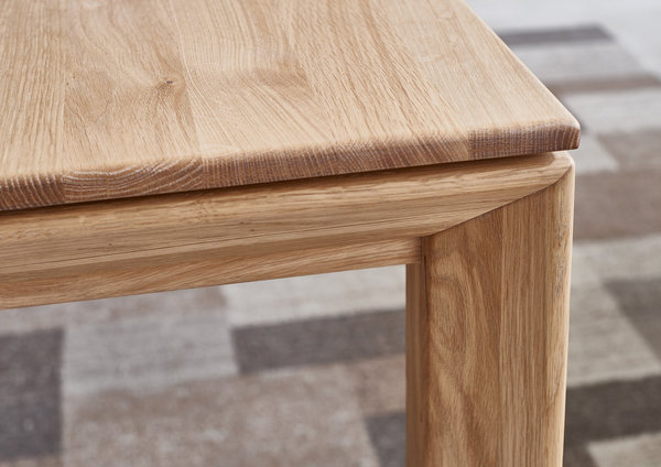 Wimmer 4-Fuß-Esstisch Serie Holztisch nach Mass, Dion, verschiedene hochwertige Holzarten & Größen