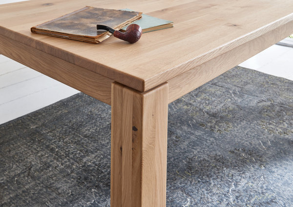 Wimmer 4-Fuß-Esstisch Serie Holztisch nach Mass, Ideal verschiedene hochwertige Holzarten & Größen