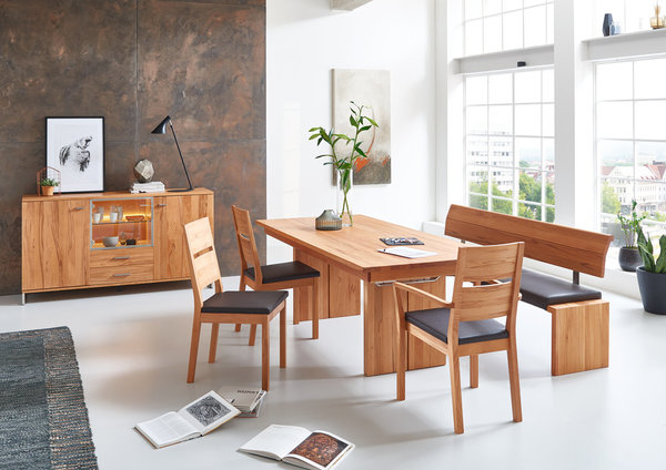 Wimmer Wangenesstisch Sano, Holztisch nach Mass, verschiedene hochwertige Holzarten und Größen